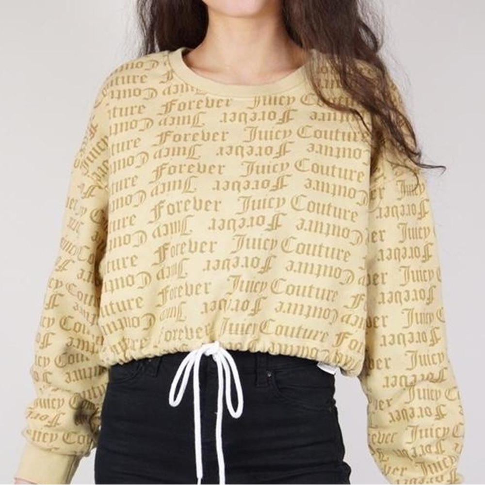 Juicy Couture x Forever 21 Tan Cropped Sweater